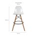 Banqueta Charles Eames Cristral