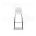 Banqueta Eames Quad Branca e Preta
