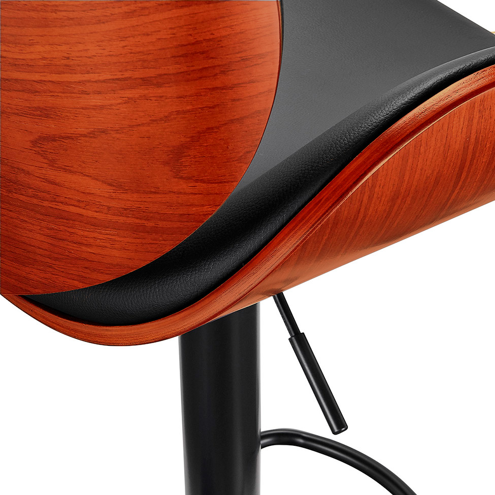 Banqueta Giratória Bergen Preta