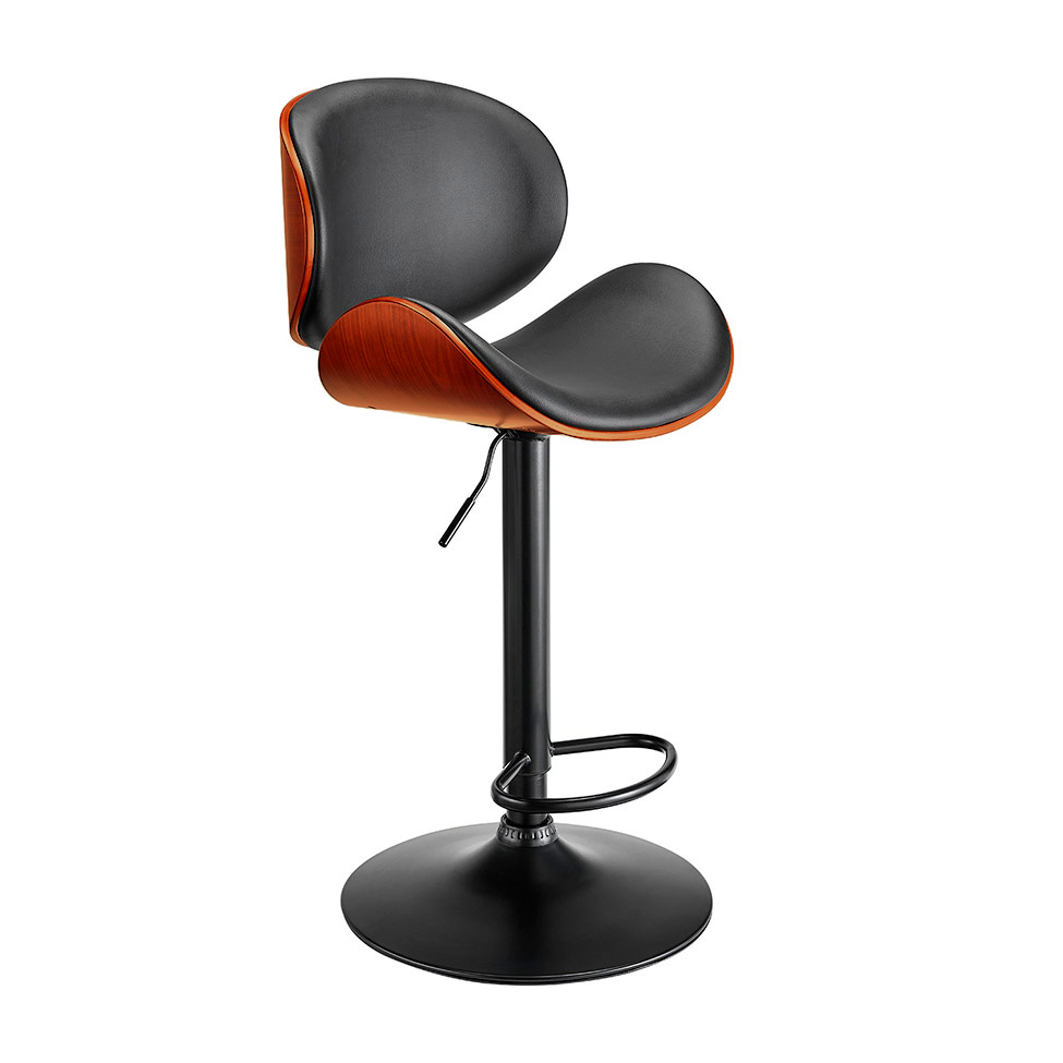 Banqueta Giratória Bergen Preta