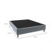 Base para Cama Box Casal Celine (40x138x188) Cinza