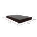 Base para Cama Box Casal Desmontável Torvi (35x138x188) Suede Marrom