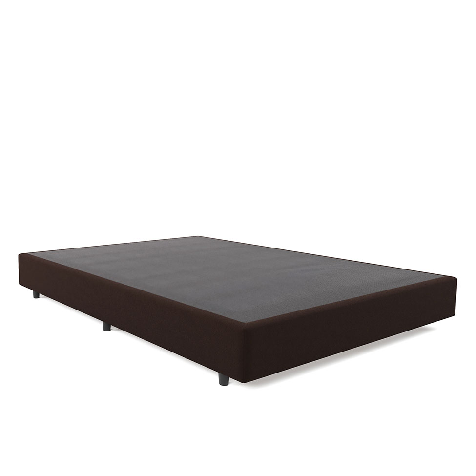 Base para Cama Box Casal Desmontável Torvi (35x138x188) Suede Marrom