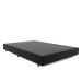 Base para Cama Box Casal Desmontável Torvi (35x138x188) Suede Preta