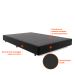 Base para Cama Box Casal Desmontável Torvi (35x138x188) Suede Preta