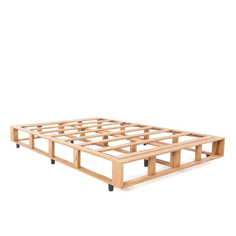 Base para Cama Box Casal Desmontável Torvi (35x138x188) Suede Preta