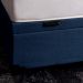 Base para Cama Box Casal Guldi com Baú Linho (47x138x188 cm) Azul Marinho
