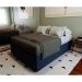 Base para Cama Box Casal Guldi com Baú Linho (47x138x188 cm) Azul Marinho
