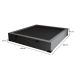 Base para Cama Box Casal Guldi com Baú Linho (47x138x188 cm) Cinza