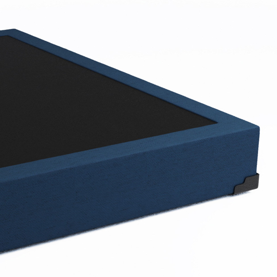 Base para Cama Box Casal Joe Linho (36x138x188) Azul Marinho