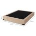 Base para Cama Box Casal Joe Linho (36x138x188) Bege