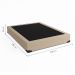 Base para Cama Box Casal Joe Linho (36x138x188) Bege
