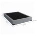Base para Cama Box Casal Joe Linho (36x138x188) Cinza