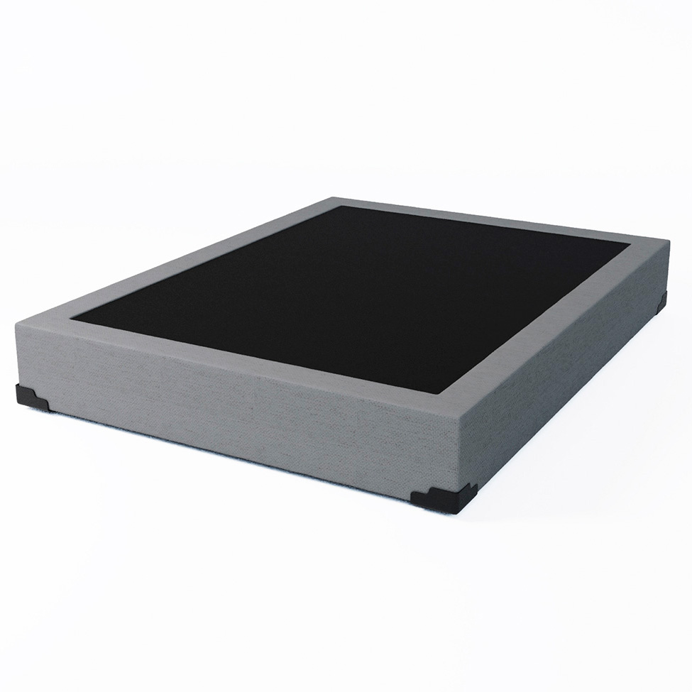 Base para Cama Box Casal Joe Linho (36x138x188) Cinza