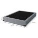 Base para Cama Box Casal Joe Linho (36x138x188) Cinza