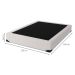 Base para Cama Box Casal Joe Linho (36x138x188) Cru