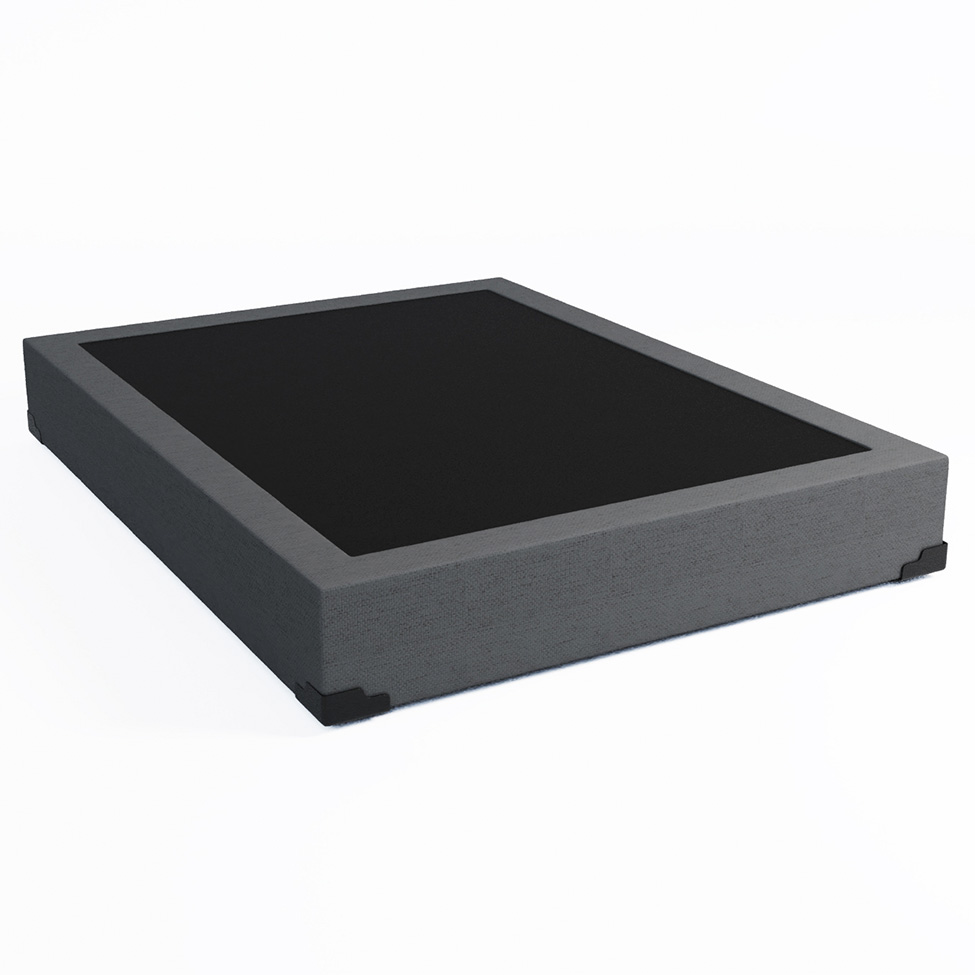 Base para Cama Box Casal Joe Linho (36x138x188) Grafite
