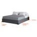 Base para Cama Box Casal Joe Linho (36x138x188) Grafite