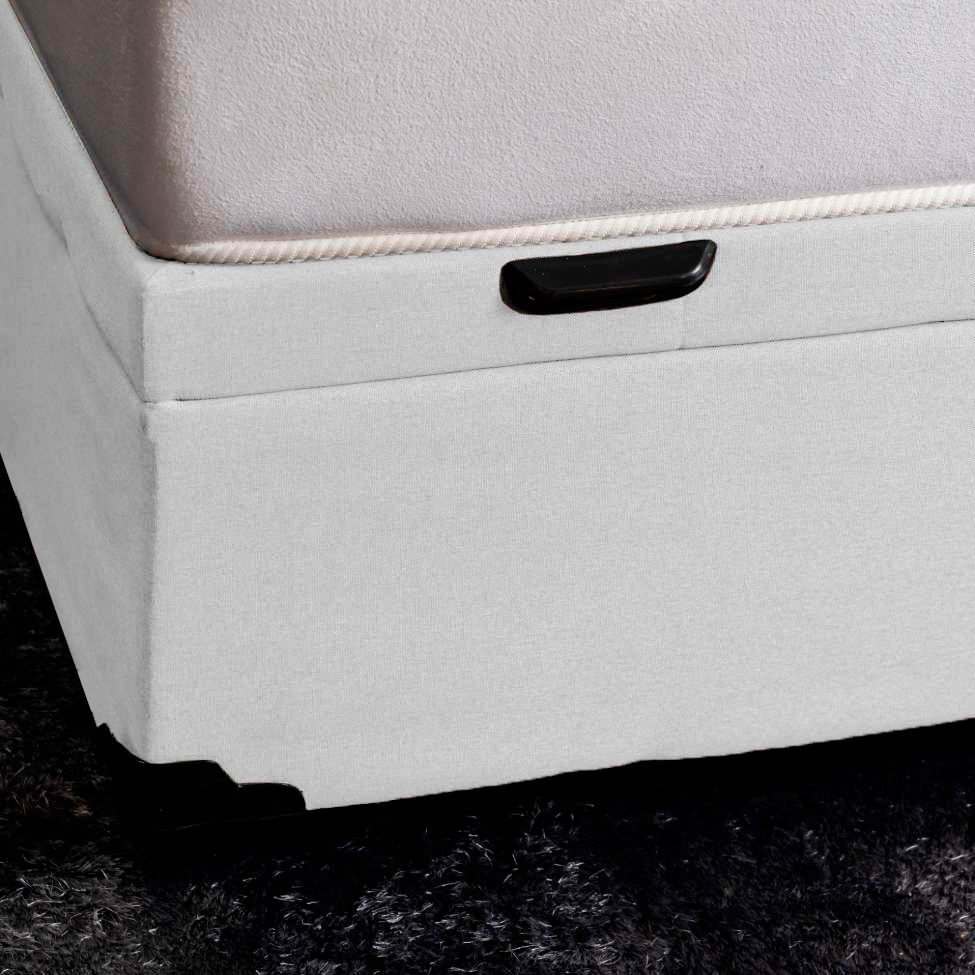 Base para Cama Box Casal Martin Premium com Baú (45x138x188) Branca