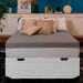 Base para Cama Box Casal Martin Premium com Baú (45x138x188) Branca