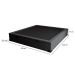 Base para Cama Box Casal Martin Premium com Baú Linho (47x138x188 cm) Grafite