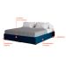 Base para Cama Box King Joe (36x193x203 ) Linho Azul Marinho