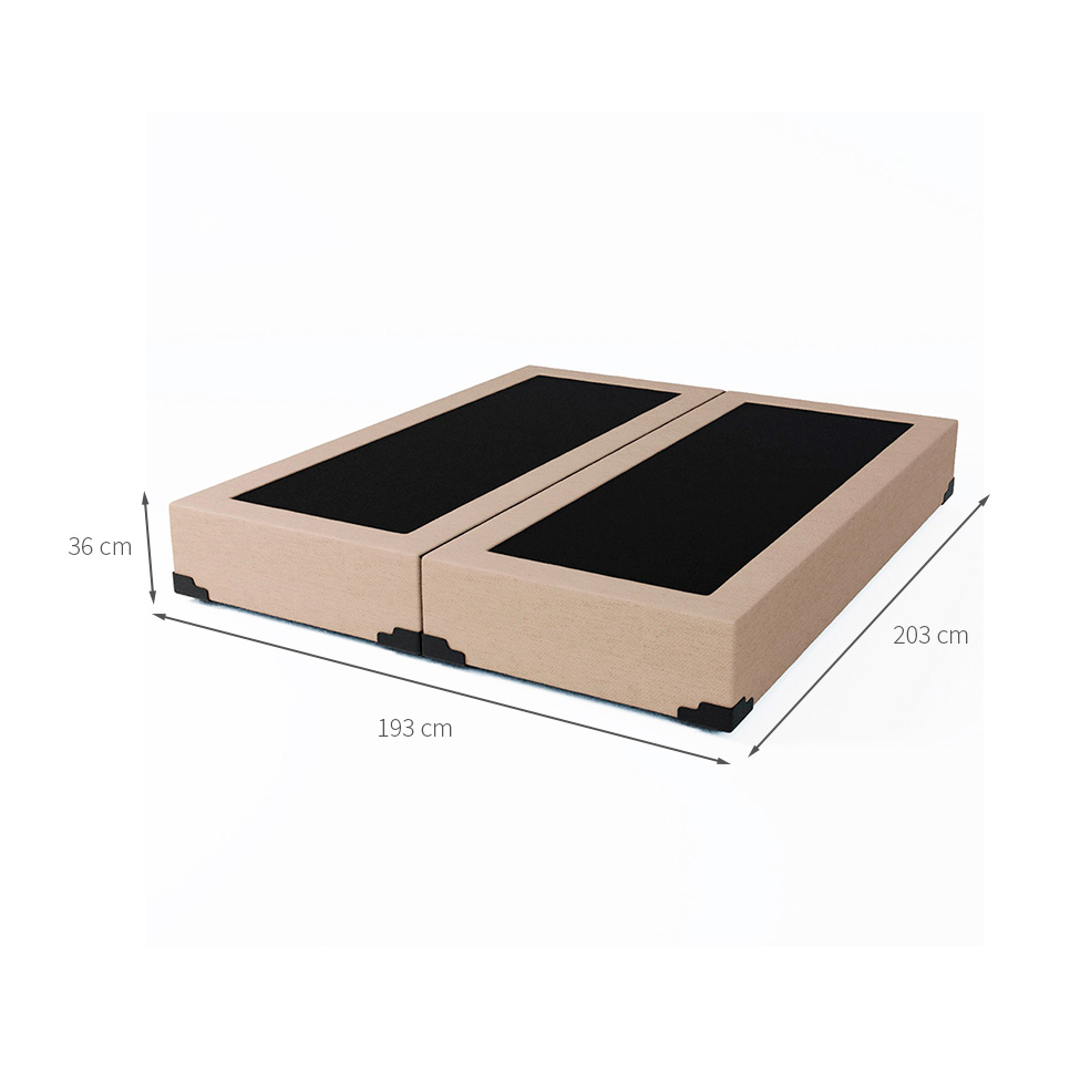 Base para Cama Box King Joe (36x193x203 ) Linho Bege