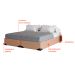 Base para Cama Box King Joe (36x193x203 ) Linho Bege