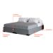 Base para Cama Box King Joe (36x193x203 ) Linho Cinza