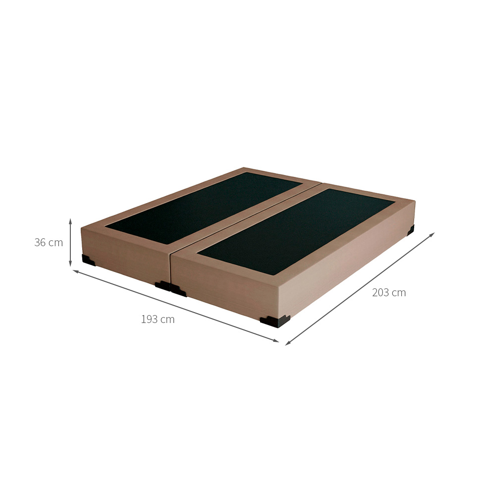 Base para Cama Box King Joe (36x193x203 ) Suede Bege