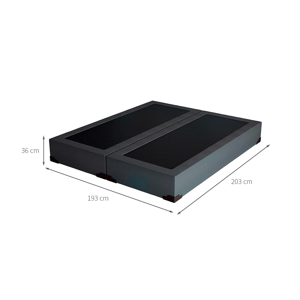 Base para Cama Box King Joe (36x193x203 ) Suede Grafite