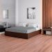 Base para Cama Box King Joe (36x193x203 ) Suede Marrom