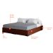 Base para Cama Box King Joe (36x193x203 ) Suede Marrom