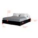 Base para Cama Box King Joe (36x193x203 ) Suede Preta