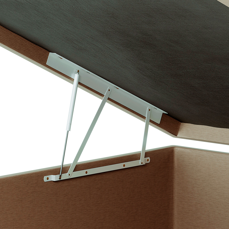 Base para Cama Box King Martin com Baú (47x193x203 ) Linho Cru