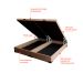 Base para Cama Box King Martin com Baú (47x193x203 ) Suede Bege