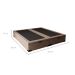 Base para Cama Box King Martin com Baú (47x193x203 ) Suede Bege
