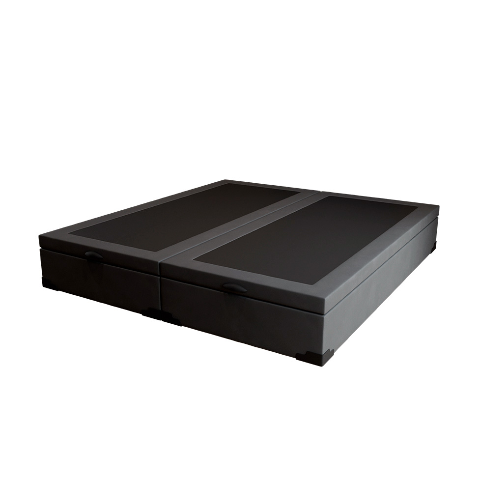 Base para Cama Box King Martin com Baú (47x193x203 ) Suede Grafite