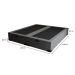 Base para Cama Box Queen Guldi com Baú Linho (47x158x198 cm) Cinza