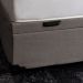 Base para Cama Box Queen Guldi com Baú Linho (47x158x198 cm) Cinza