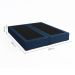 Base para Cama Box Queen Joe Linho (36x158x198) Azul Marinho