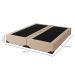 Base para Cama Box Queen Joe Linho (36x158x198) Bege