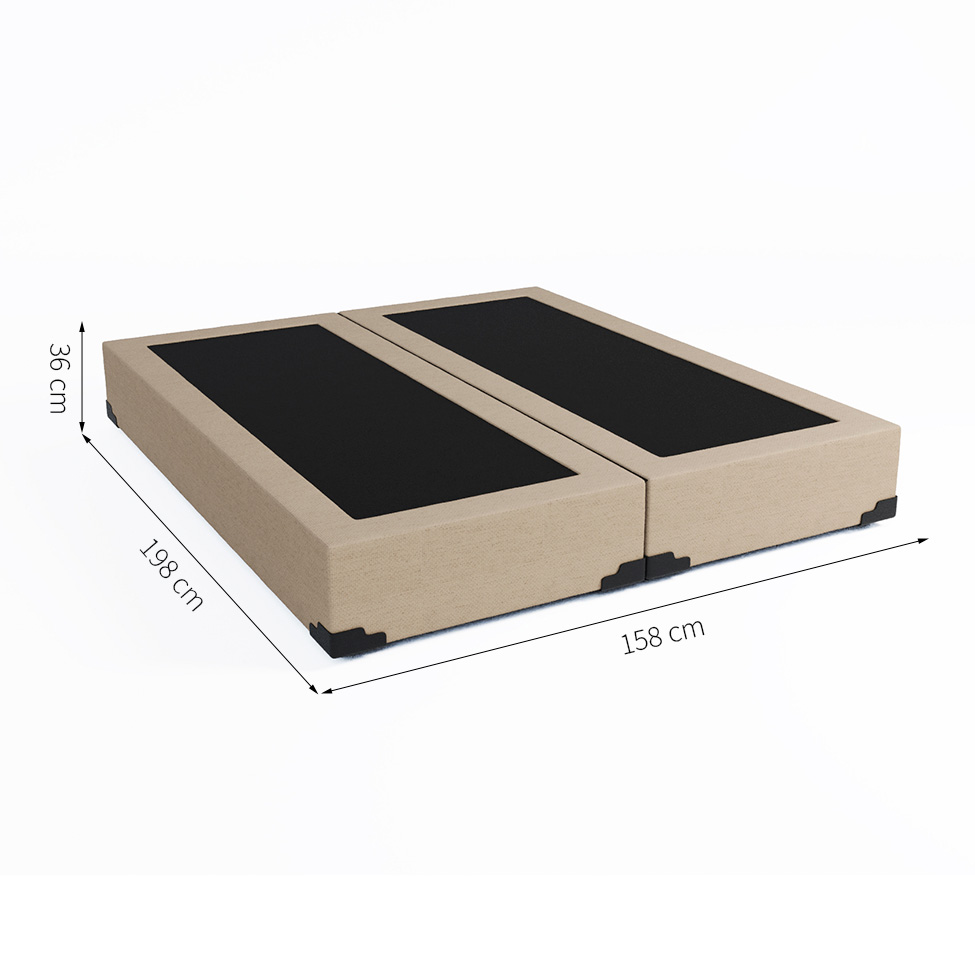 Base para Cama Box Queen Joe Linho (36x158x198) Bege