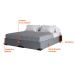 Base para Cama Box Queen Joe Linho (36x158x198) Cinza