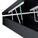 Base para Cama Box Queen Martin Premium com Baú (45x158x198) Preta