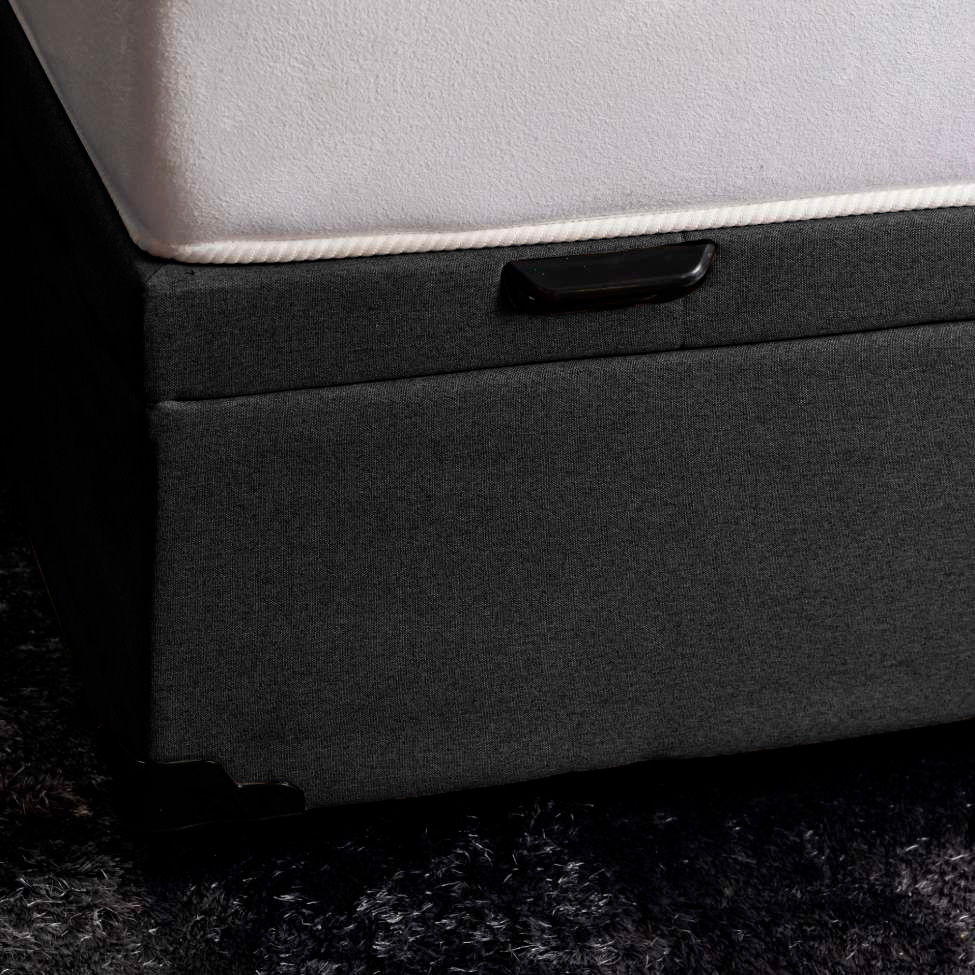 Base para Cama Box Queen Martin Premium com Baú (45x158x198) Preta