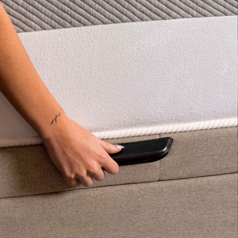 Base para Cama Box Queen Martin Premium com Baú Linho (47x158x198 cm) Bege