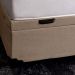 Base para Cama Box Queen Martin Premium com Baú Linho (47x158x198 cm) Bege
