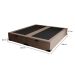 Base para Cama Box Queen Martin Premium com Baú Linho (47x158x198 cm) Bege