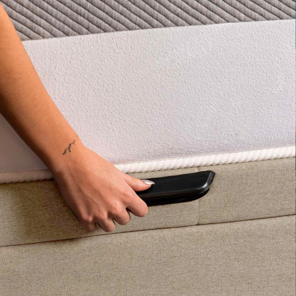 Base para Cama Box Queen Martin Premium com Baú Linho (47x158x198 cm) Cru